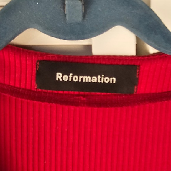 Reformation Womens Red Cardinal Dress Small - Picture 4 of 5